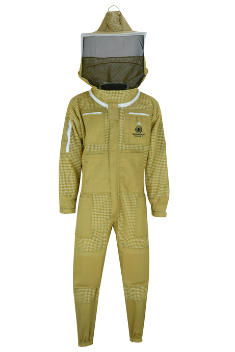 Imkeranzug Farbe Khaki + Rundschleier