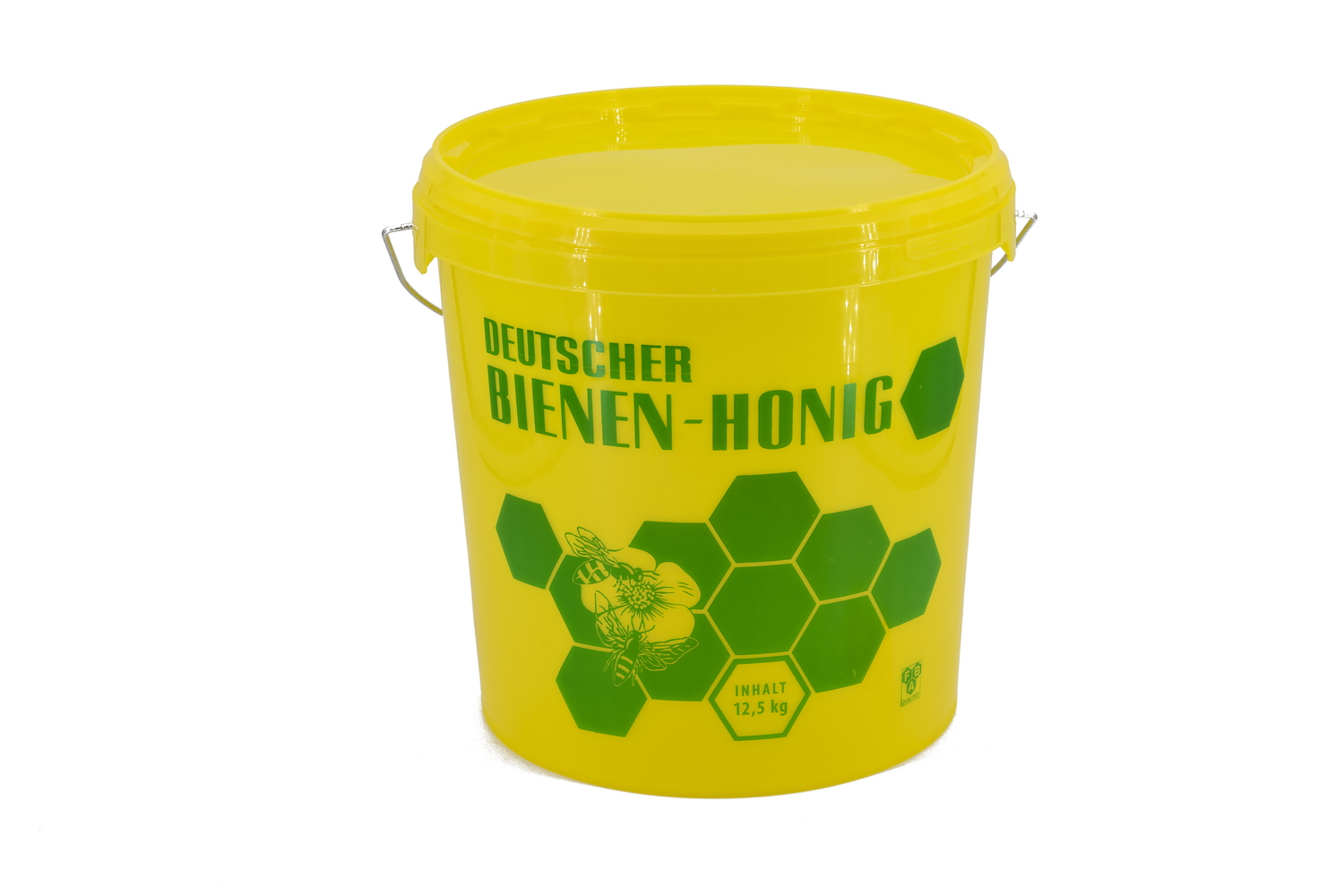 Honig-Eimer 12,5 kg gelb mit Druck
