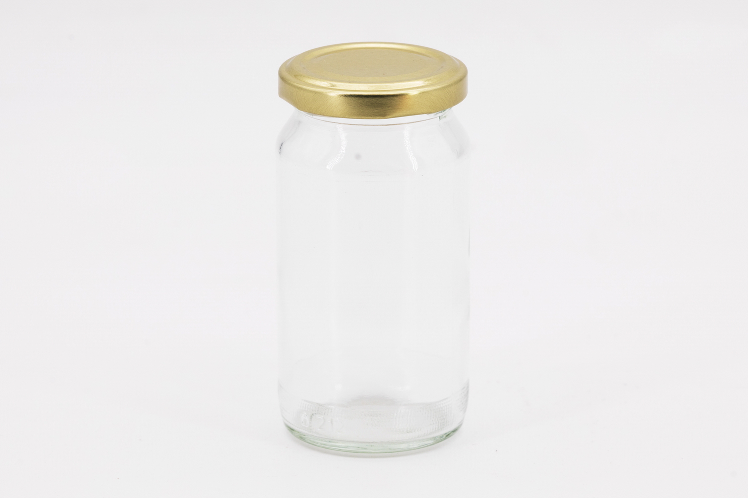 Round glass 212 ml with 66 gold