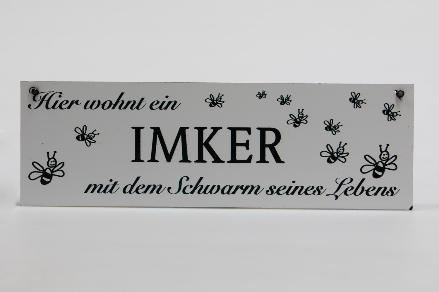 Dekoschild "Imker mit Schwarm"