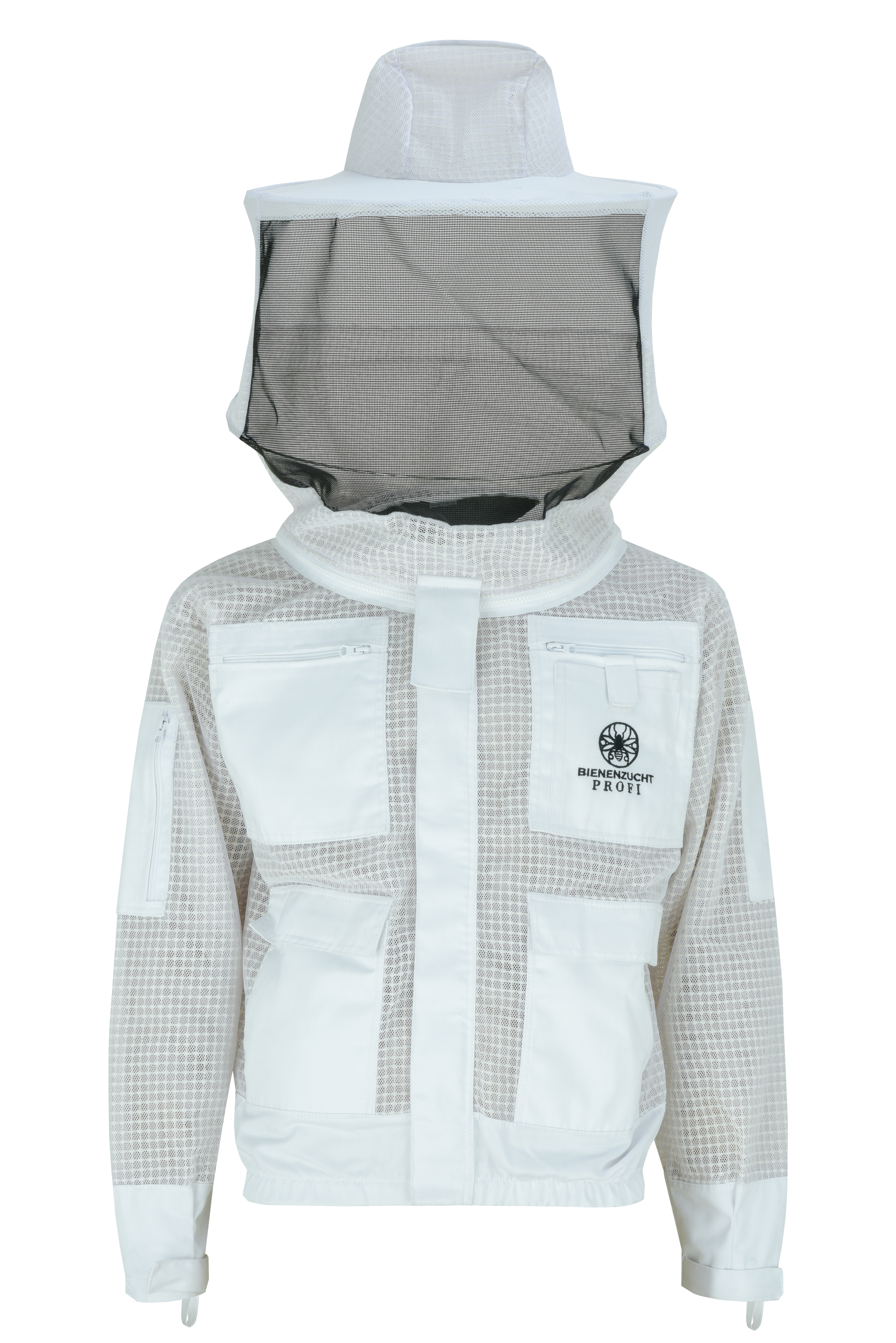Imkerjacke Farbe Weiß atmungsaktiv + Rundschleier