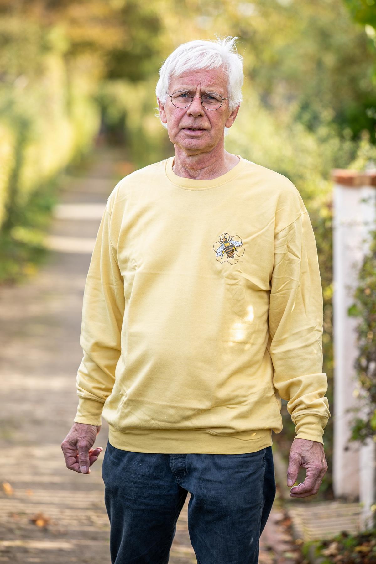 Sweat Shirt beige mit Bienenlogo vers. Größen