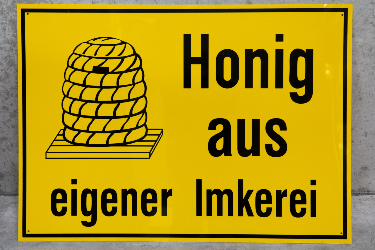 Advertising sign honey from own apiary 30x20 cm