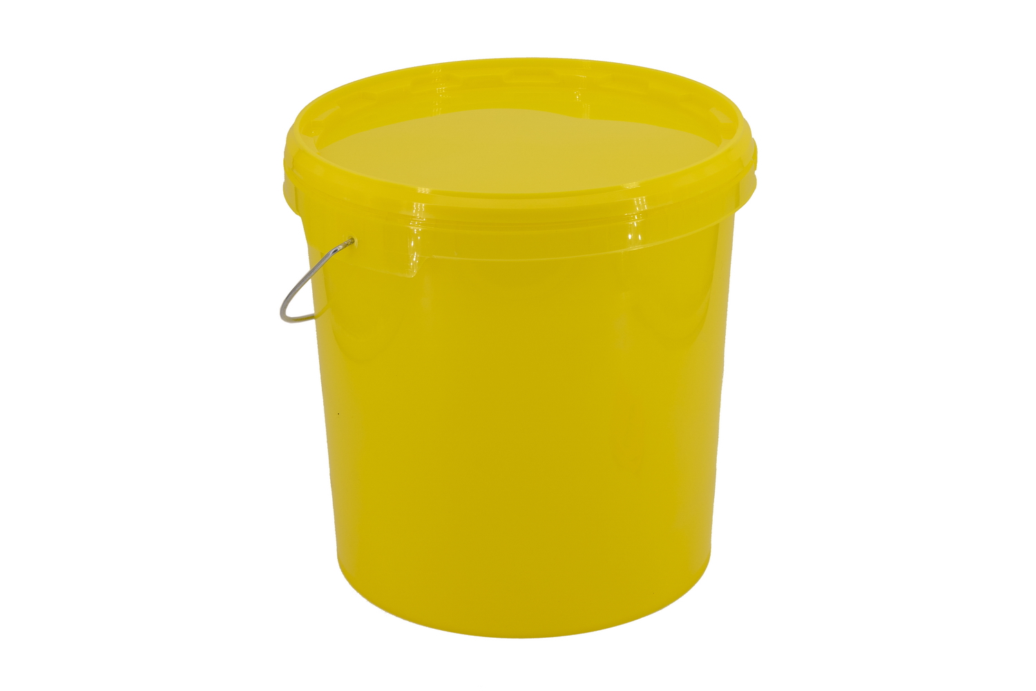 12,5 kg Honig-Eimer mit Deckel gelb, neutral