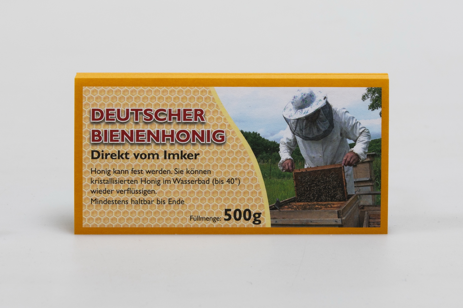 Honigglas-Etikett 500 g Dt. Bienenhonig