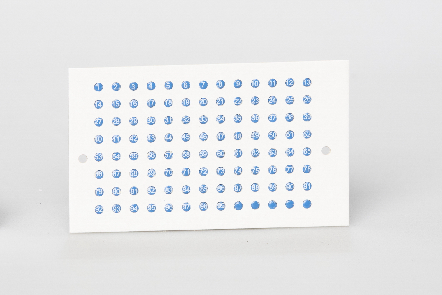 Opalith single card Classic with numbers, yellow