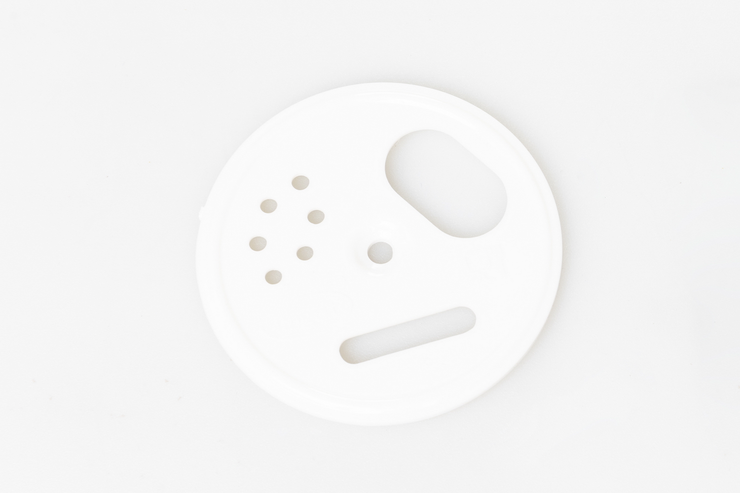 Flight hole rosette plastic white