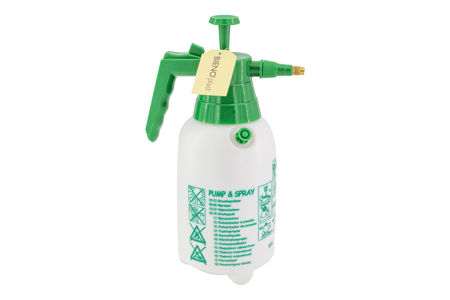 BienoPlast Großer Druckpumpen-Wasserzerstäuber 1,5 l