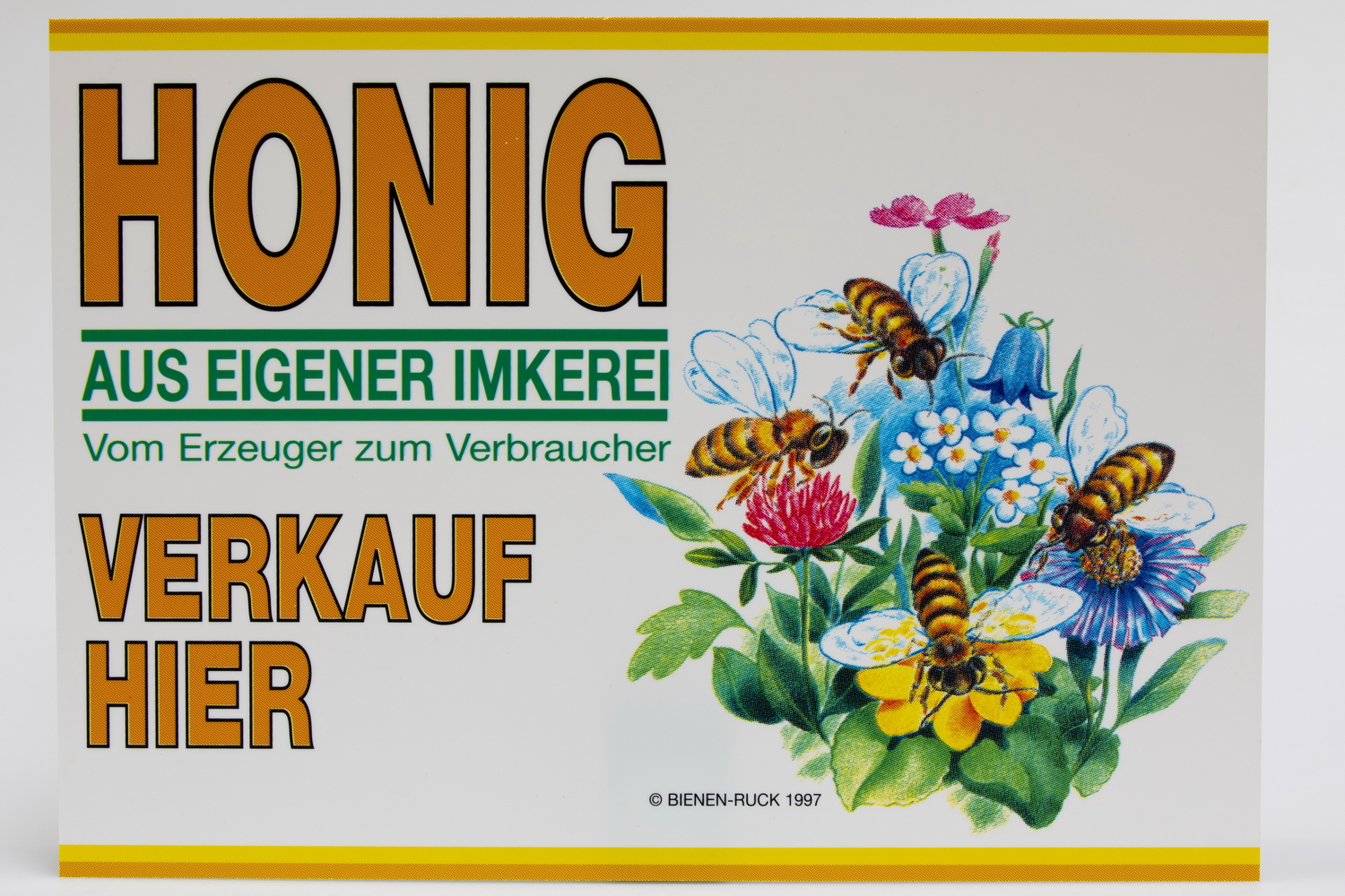 Flores advertising sign 35 x 25 cm