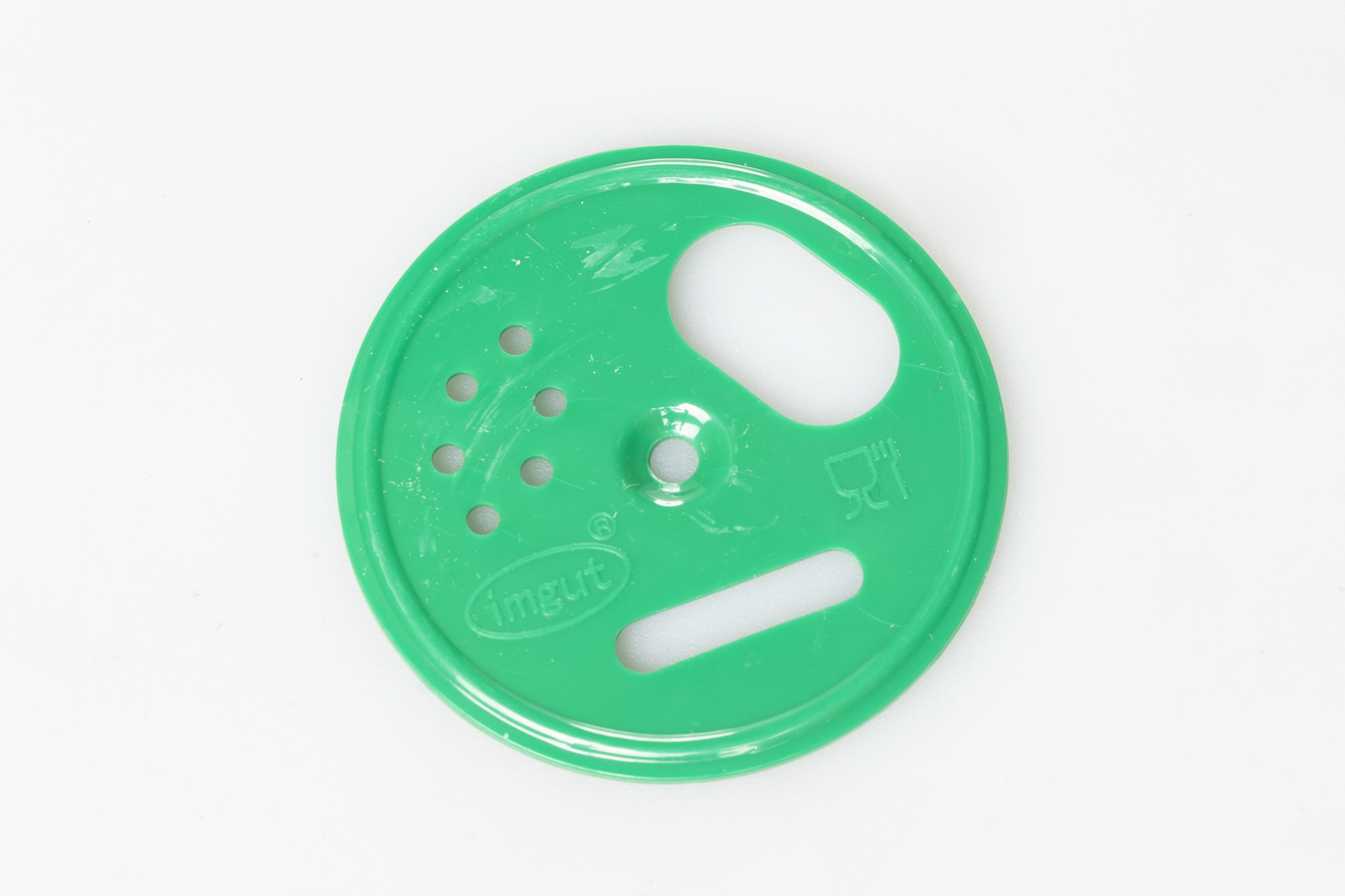 Plastic flight hole rosette green