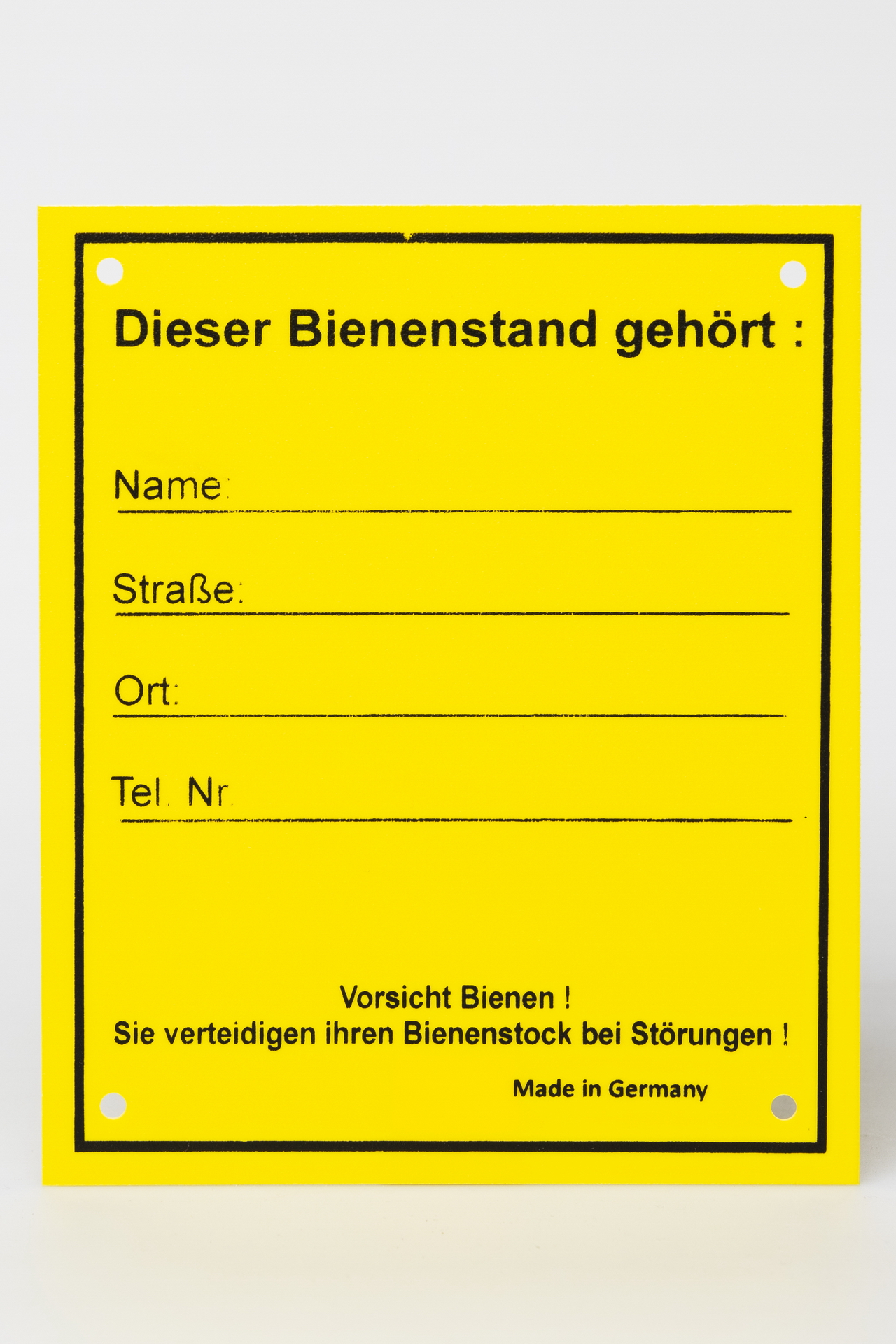 Infoschild Bienenstand klein
