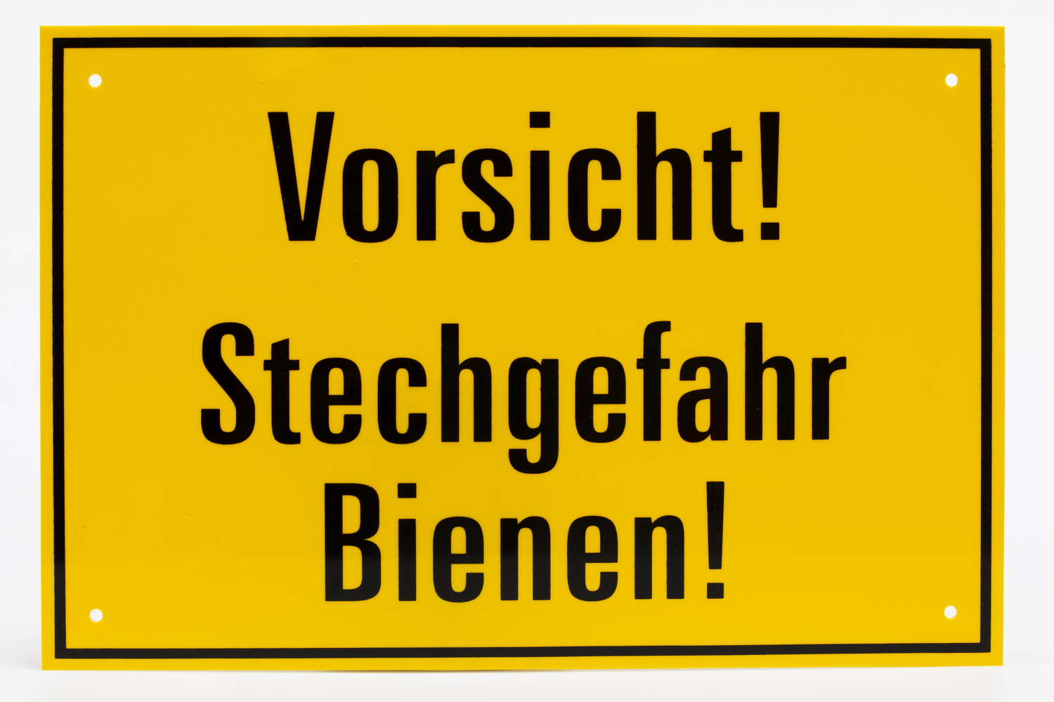Warnschild Vorsicht Stechgefahr