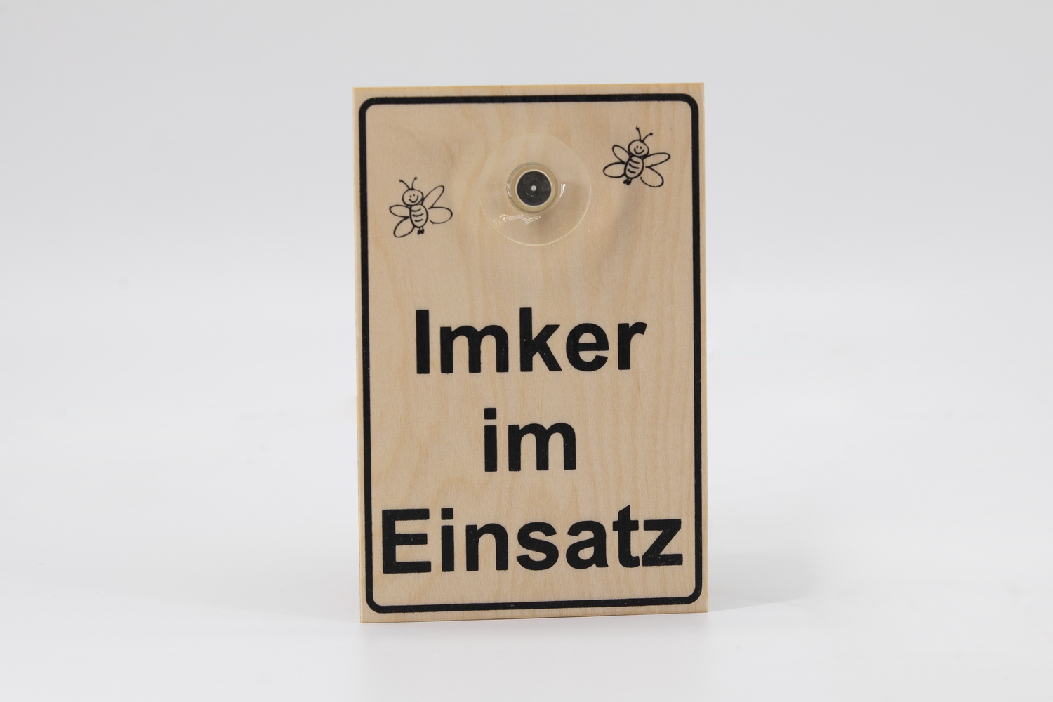 Saugnapfschild Imker im Einsatz