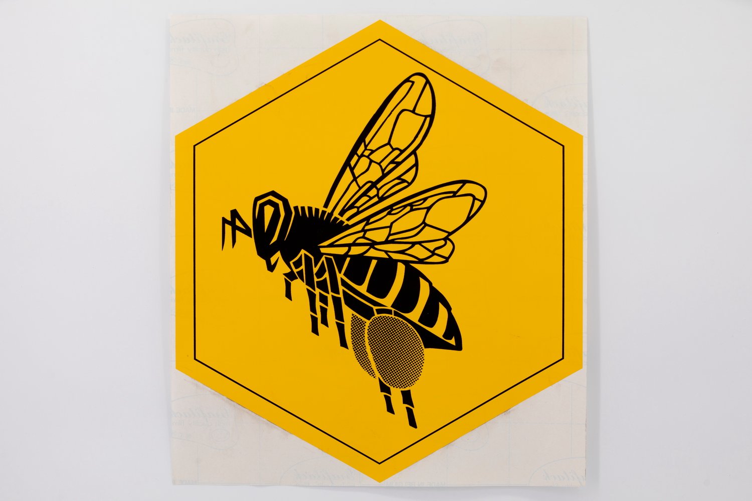 Großer Aufkleber "Hexagon"