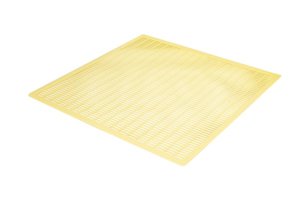 Segeberger plastic round grid 435 x 435 mm, yellow